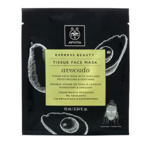 Apivita Tissue Μάσκα Προσώπου Αβοκάντο για Ενυδάτωση & Καταπράυνση
