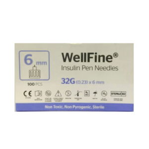 Ambitas WellFine Βελόνες για πένα Ινσουλίνης 32G x 6mm 100τμχ