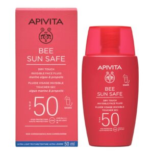 Apivita Bee Sun Safe Dry Touch Αντηλιακή Κρέμα Προσώπου SPF50 50ml