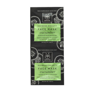 Apivita Express Beauty Μάσκα Εντατικής Ενυδάτωσης με Αγγούρι 2x8ml