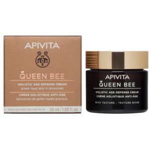 Apivita Queen Bee Rich 24ωρη Ενυδατική & Αντιγηραντική Κρέμα Προσώπου με Υαλουρονικό Οξύ για Ξηρές Επιδερμίδες 50ml