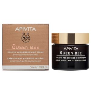 Apivita Queen Bee Κρέμα Προσώπου Νυκτός με Υαλουρονικό Οξύ για Ενυδάτωση, Αντιγήρανση & Σύσφιξη 50ml