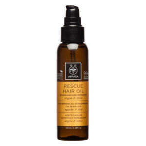 Apivita Rescue Hair Olive Argan Λάδι Μαλλιών για Επανόρθωση 100ml