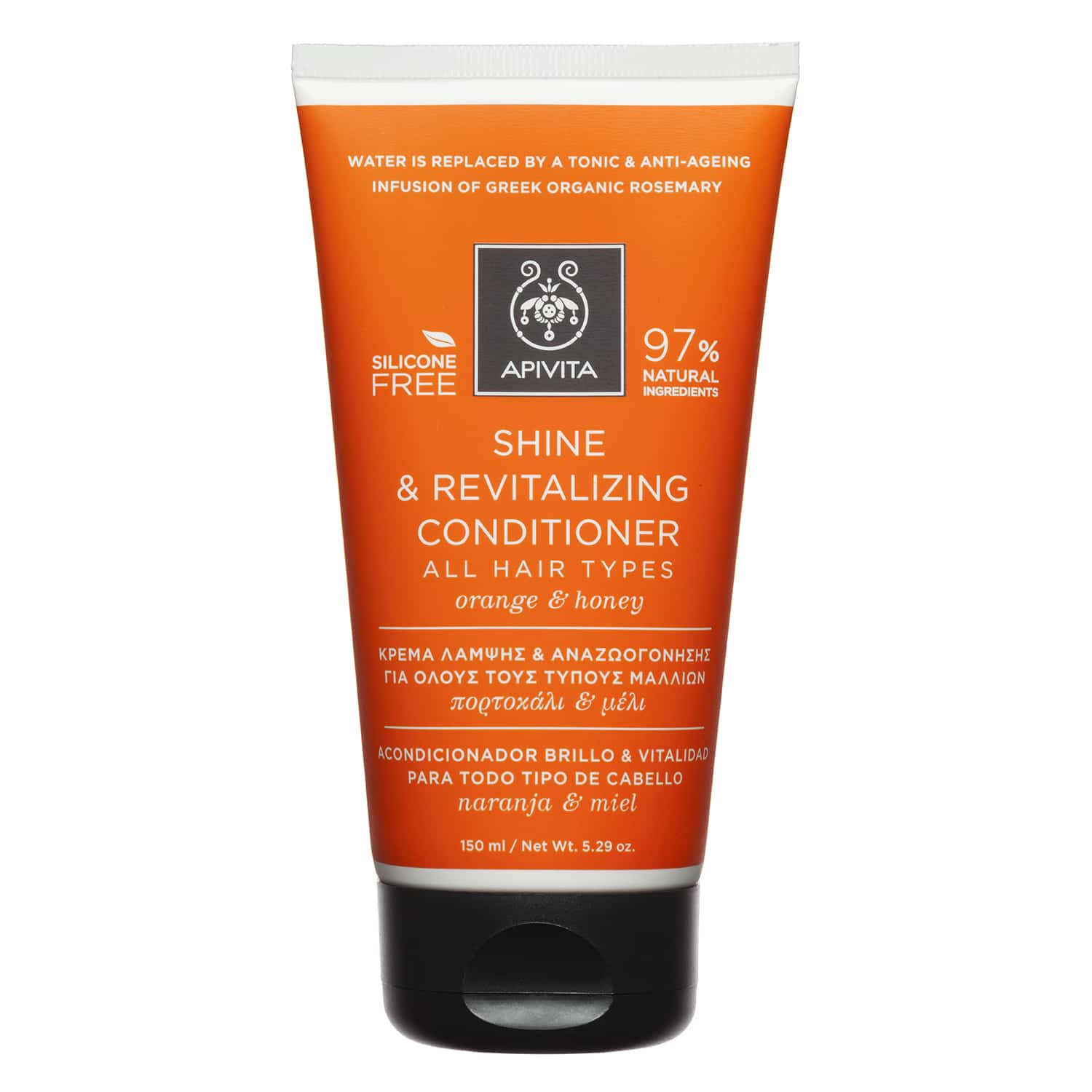 Apivita Shine Conditioner Θρέψης με πορτοκάλι & μέλι για Όλους τους Τύπους Μαλλιών 150ml Apivita Shine Conditioner Θρέψης με πορτοκάλι & μέλι για Όλους τους Τύπους Μαλλιών 150ml