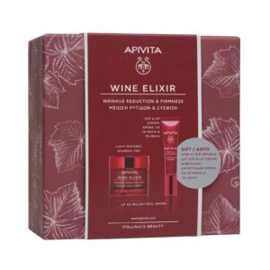 Apivita Wine Elixir Κρέμα ελαφριάς υφής + ΔΩΡΟ Wine Elixir Αντιρυτιδική Κρέμα για τα Μάτια & τα Χείλη 15ml