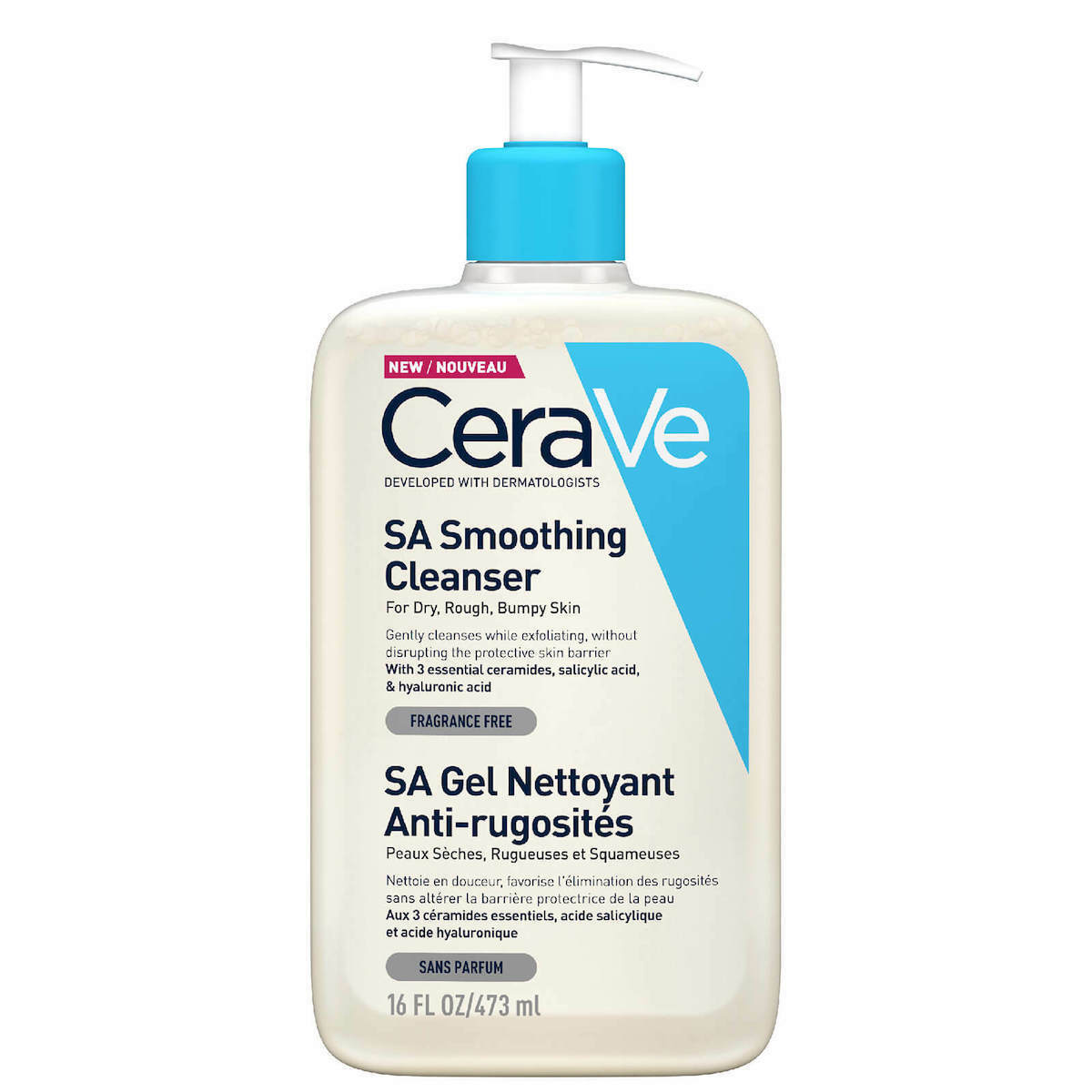 CeraVe Gel Καθαρισμού SA Smoothing για Ξηρές Επιδερμίδες 473ml CeraVe Gel Καθαρισμού SA Smoothing για Ξηρές Επιδερμίδες 473ml