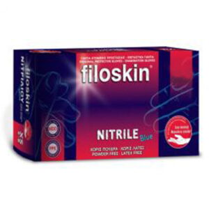 Filoskin Γάντια Νιτριλίου Χωρίς Πούδρα σε Μπλε Χρώμα 100τμχ