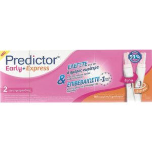 Predictor Early & Express Τεστ Εγκυμοσύνης 2τμχ