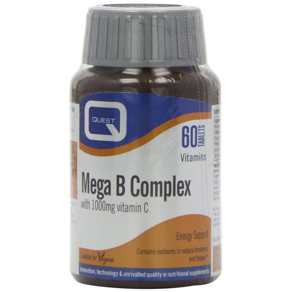 Quest Mega B Complex with 1000mg Vitamin C 60 ταμπλέτες Quest Mega B Complex with 1000mg Vitamin C 60 ταμπλέτες