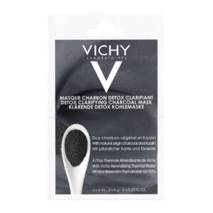 Vichy Detox Clarifying Charcoal Mask, Μάσκα Ενεργού Άνθρακα για Καθαρισμό και Αποτοξίνωση 2x6ml